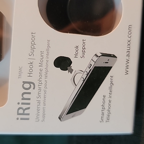 Brand NWT iRing Kickstand and hook support 2 in 1 black and silver New ❤️ my cat - Picture 2 of 12